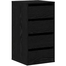 vidaXL Schubladenschrank Schwarz 40 x 41 x 76 cm Holzwerkstoff