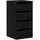 vidaXL Schubladenschrank Schwarz 40 x 41 x 76 cm Holzwerkstoff