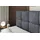 altdecor Boxspringbett mit Matratze und Lattenrost - RICAR -Z KING - 160x200 cm - Dunkelgrau Samt - Topper, Fußteil, Polsterbett mit Bettkasten, B... - Dunkelgrau