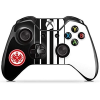 Skin kompatibel mit Microsoft Xbox One Controller Folie Sticker Offizielles Lizenzprodukt Eintracht Frankfurt Streifen