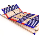 Lattenrost Sleep Best 42® Vario Plus, Schlummerparadies, Kopfteil manuell verstellbar, Fußteil manuell verstellbar, aus 100% BUCHE, 10 Jahre Garantie, SCHULTERFRÄSUNG, unmontiert 90 cm x 200 cm x 7,5 cm