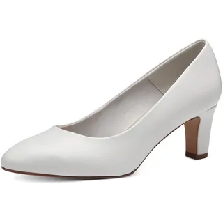 TAMARIS Damen 1-22419-41 Pumps, White Matt, 41 EU