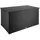Tectake tectake® Auflagenbox, mit Aluminiumgestell und Rattangeflecht, komfortable Hubautomatik, 145 x 82,5 x 79,5 cm