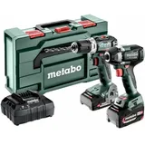 Metabo Combo Set 2.9.2 18V 5.2Ah Li-Ion inkl. Koffer + 2 Akkus 2.0/5.2Ah 685202000 Akku-Bohrschrauber, Akku-Schlagschrauber 18 V 5.2 Ah