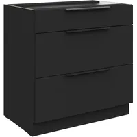 Küchen-Preisbombe Unterschrank SIENA 80 x 0 x 0 cm Schwarz