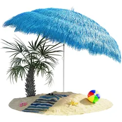Sonnenschirm Hawaii Blau Ø160cm UV-Schutz 30+