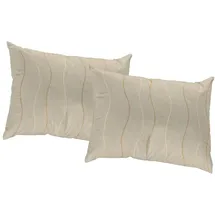 Wirth Dekokissen Sepino, Kissenhülle ohne Füllung, 2 Stück beige 40 cm x 40 cm