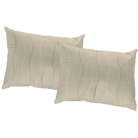 Wirth Dekokissen Sepino, Kissenhülle ohne Füllung, 2 Stück beige 40 cm x 40 cm