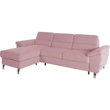 sit&more Ecksofa SIT & MORE "Sorano L-Form", rosa (altrosa), B:250cm H:88cm T:161cm, Sofas, Ecksofa, wahlweise mit Bettfunktion und Bettkasten