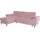 sit&more Ecksofa SIT & MORE "Sorano L-Form", rosa (altrosa), B:250cm H:88cm T:161cm, Sofas, Ecksofa, wahlweise mit Bettfunktion und Bettkasten