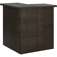 vidaXL Gartenbar Set 4-tlg. Braun