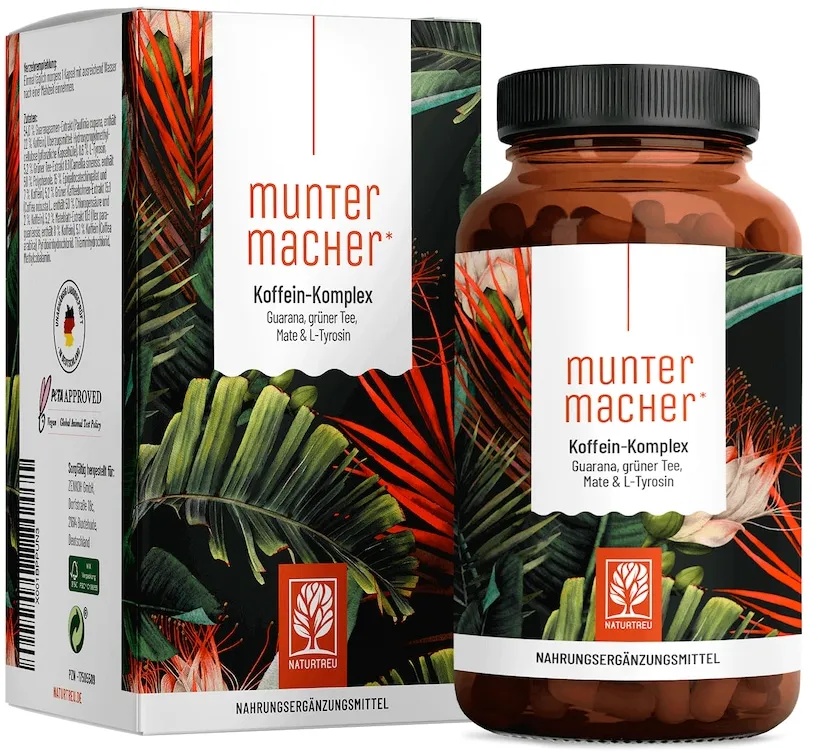 Naturtreu Koffein-Komplex mit Guarana & Mate - Muntermacher - NATURTREU® Gedächtnis & Konzentration 69.4 g