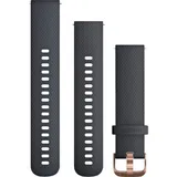 Garmin Schnellwechsel Ersatzarmband 20mm Silikon granite blue/rose gold (010-12561-11)