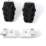 SW-Motech Fußrastenkit verstellbar Silber/Schwarz