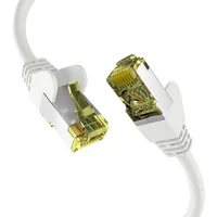EFB-Elektronik - CAT. 6a Netzwerkkabel bis zu 10 Gbit -15m LAN Kabel Ethernet Kabel Patchkabel mit Klinken-/Knickschutz - RJ45 Anschluss, S/FTP PIMF Schirmung - Weiß