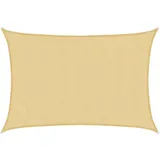 vidaXL Sonnensegel Sandfarbe 6x5 m 100% Polyester Oxford