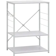 vidaXL Mikrowellenregal 60 x 39,6 x 79,5 cm Weiß