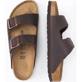 Birkenstock Arizona Nubukleder geölt schmal habana 38