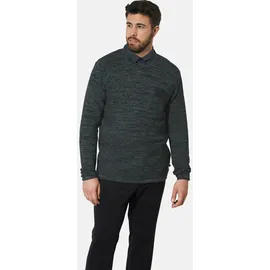 Charles Colby Rundhalspullover petrol XXL