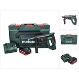 Metabo KH 18 LTX 24 Akku Kombihammer 18 V 2,1 J SDS plus + 1x Akku 8,0 Ah + Ladegerät + metaBOX