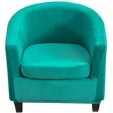 Armchair Cover Stretch Velvet Armchair Protector 2 Pieces Armchair Throw Cocktail Chair Plush Slipcovers Tullsta Chair Blue