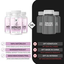 Saint Nutrition Saint Nutrition® Mönchspfeffer – bei PMS, Wechseljahre – Zyklus stabilisieren – Vitex Agnus Castus – hormonelle Gleichgewicht –...