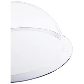 HMF 46720 Halbkugel aus Acryl mit Krempe, DIY Acrylhaube, Ø 20 cm Transparent