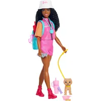 Barbie Outdoor-Abenteuer Modepuppe Brooklyn“ im Abenteueroutfit mit mehr als