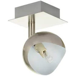 SPOT LIGHT Deckenleuchte "Kumi", silber (silberfarben), 1 Spot, Länge 10cm, Lampen, Deckenleuchte aus Metall für den Flur, Wohn- und Essbereich, Deckenspot Deckenstrahler
