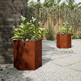 vidaXL Sechseckig 46 x 40 x 45 cm Braun
