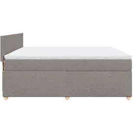 vidaXL Boxspringbett 180 x 200 cm Taupe