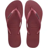 havaianas Slim Logo Metallic Rot/Lila 35