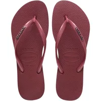 havaianas Slim Logo Metallic Rot/Lila 35
