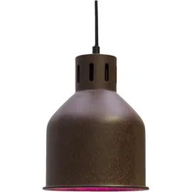 Venso EcoSolutions Saga Pflanzenlampe E27 Lampenschirm rostfarben