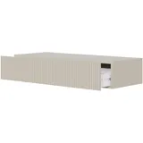 Selsey Konsolentisch Mit Schublade Hängend Beistelltisch 90 cm Eingangstisch Konsole Schminktisch Veldio Graubeige