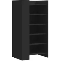 VidaXL Schuhschrank Schwarz 52x37,5x100 cm Holzwerkstoff
