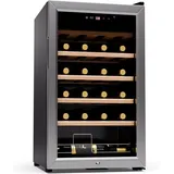 Klarstein - Weinkühlschrank,1 Zone Getränkekühlschrank, Leiser Indoor/Outdoor Kühlschrank, 63 Liter Flaschenkühlschrank Klein, Weinschrank für