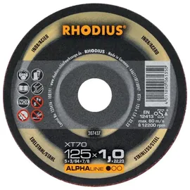 RHODIUS Trennscheibe XT70 115 x 1,0 mm 5 Stück