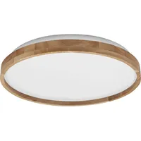 Osram LED-Deckenleuchte mit Holzring, 24 W, 3.000 K, Dimmbar,