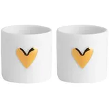 räder Lichter Herz 2er Set, Gold
