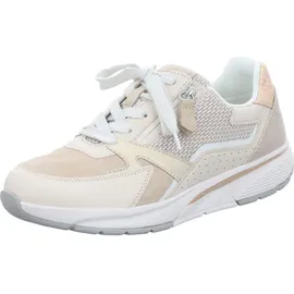 Gabor Damen Sneaker Frauen Halbschuhe,Wechselfußbett,Sportschuhe,Freizeitschuhe,Turnschuhe,Laufschuhe,oasi/Ivory Kombi,39 EU / 6 UK