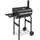 Outsunny Holzkohlegrill Grillwagen schwarz