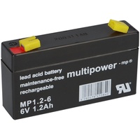 MultiPower Blei-Akku MP1,2-6 Pb 6V / 1,2Ah Faston 4,8