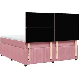 vidaXL Boxspringbett 180 x 200 cm Rosa