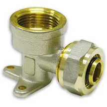 Pipetec Schraub-Wandwinkel 16x2 - 1/2" SFWW1604, DVGW, Schraubfitting Wandwinkel