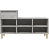 vidaXL Schuhregal 102 x 36 x 60 cm betongrau / grau