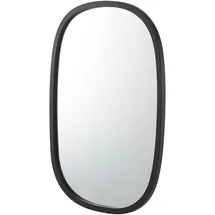 [en.casa] Copertino oval 70 x 50 cm Schwarz