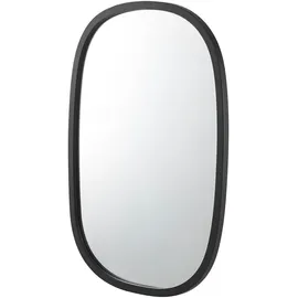 [en.casa] Copertino oval 70 x 50 cm Schwarz