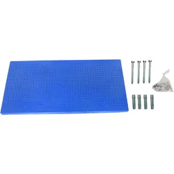 SimonRack Perforierte Metallplatte für Werkzeuge 900x600 blau + 8 Haken