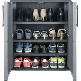 Artplast Schuhschrank 68 x 84 x 37 cm Dunkelgrau / dunkelgrau